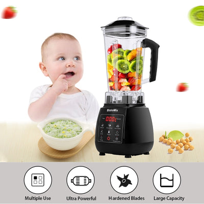 BPA FREE High Power Digital Touchscreen Automatically Program 3HP Blender Mixer Juicer Food Processor Ice Green Smoothie