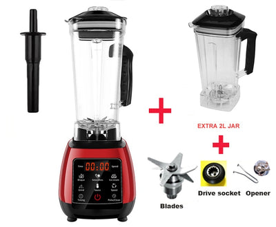 BPA FREE High Power Digital Touchscreen Automatically Program 3HP Blender Mixer Juicer Food Processor Ice Green Smoothie