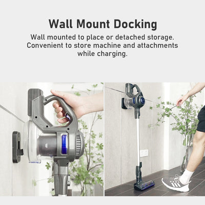 MOOSOO X6 Cordless Stick Vacuum Cleaner 12KPa Suction 120W 2200mAh 1.3L 4 in 1 Handheld Cleaner for Hard Floor Carpet Pet Hair