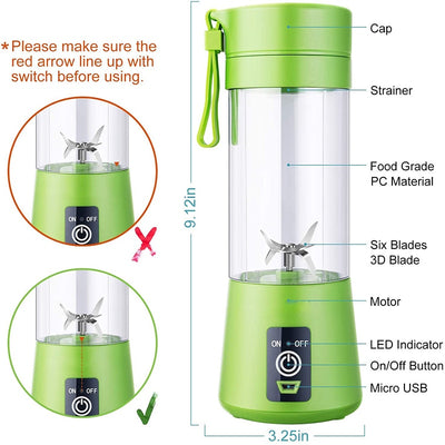 Portable Blender USB Mixer Electric Juicer Machine Smoothie Blender Mini Food Processor Personal Lemon Squeezer Orange Juicer